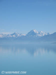 Aoraki above Pukaki lake