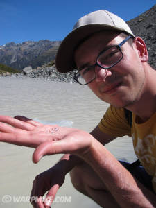 Me with a piece of real glacier